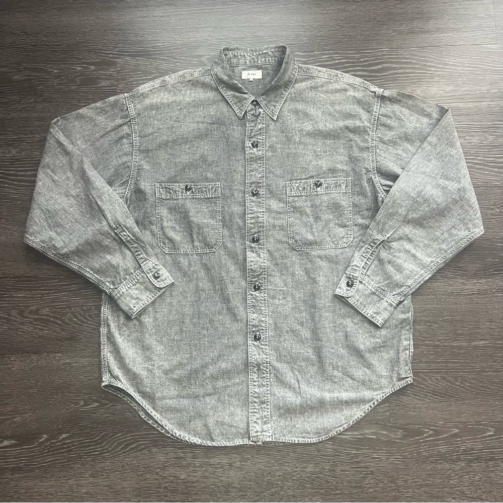 Beams Plus Japanese Chambray 100% Cotton Work Shirt